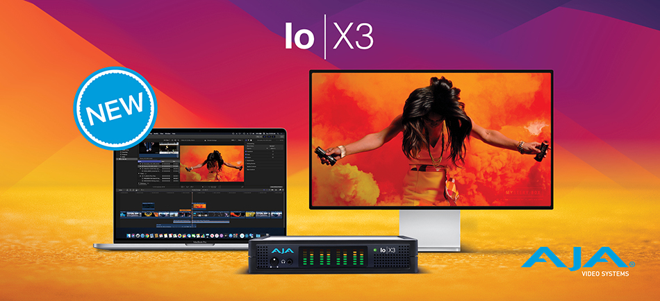 AJA 社、Thunderbolt™ 3 ビデオ I/O デバイス新製品 Io X3 を発表