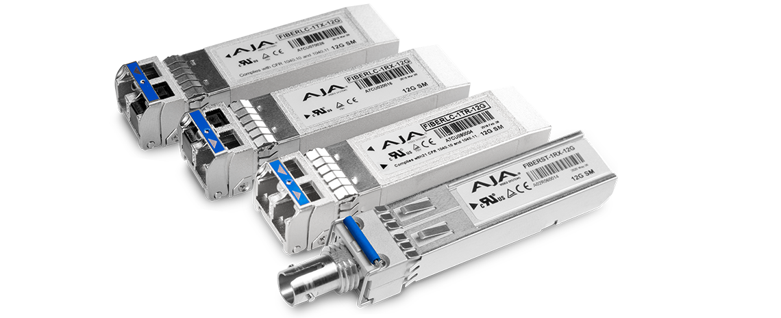 12G/6G HD-BNC と Fiber SFP オプション