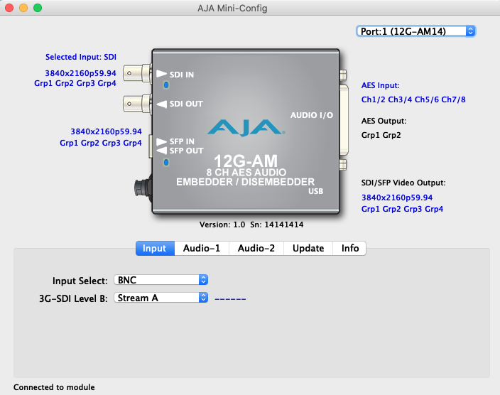 5159 12G AM input scrn