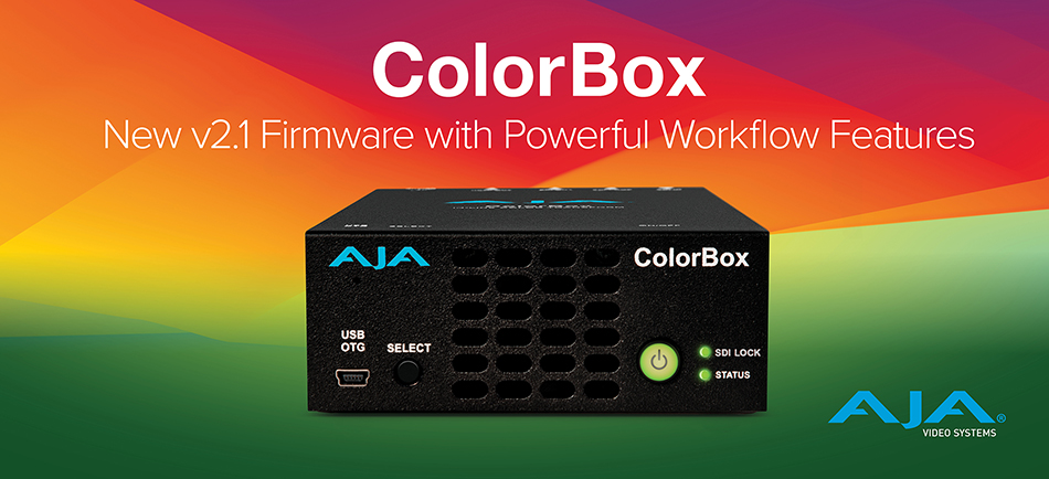 AJA、NAB 2024 に先立ち ColorBox のアップデートを発表