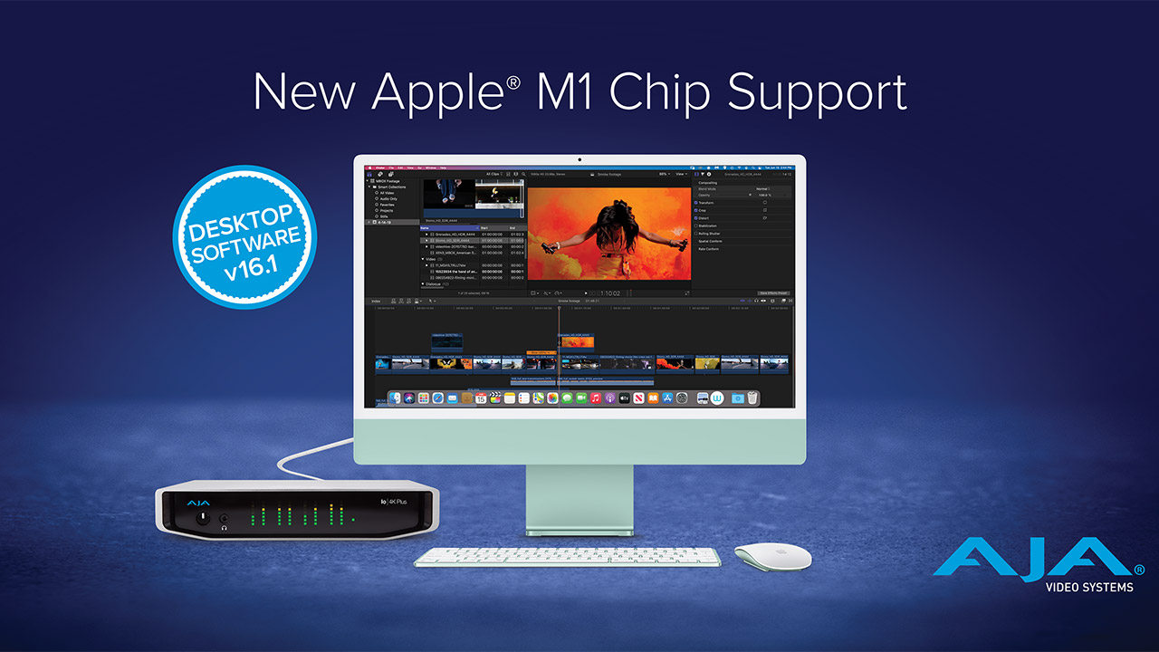 AJA 社、Desktop Software と SDK v16.1 の Apple® M1 へのネイティブ対応を発表