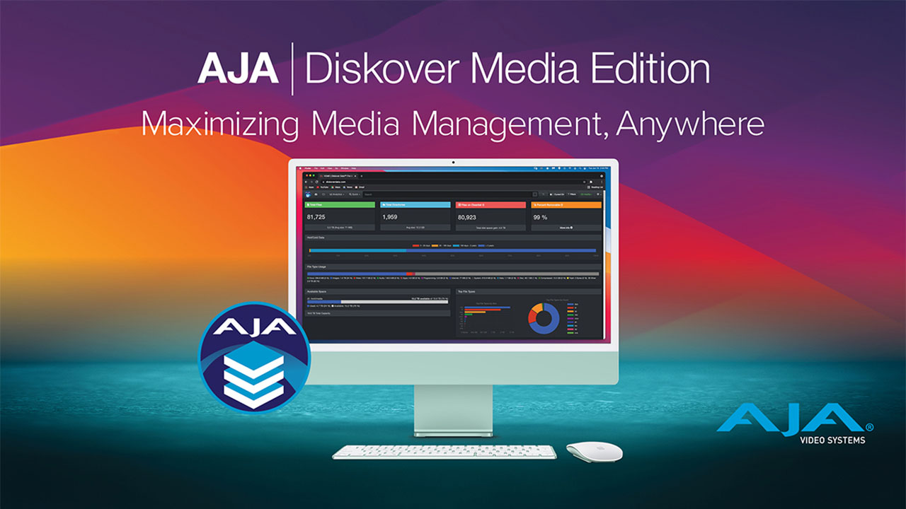 AJA 社、Diskover Data 社の株式を取得、AJA Diskover Media Edition を発表