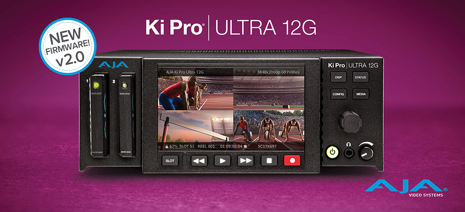 AJA News Ki Pro Ultra 12G v2.0 Main Image 950x434 FIN