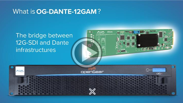 5132 OG DANTE 12GAM openGear Card play video