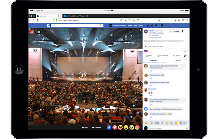 ipad facebook live